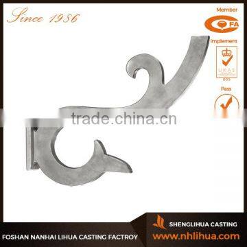 D023 Outdoor Lighting Cast Aluminum Street Pole Mounting Bracket Arm