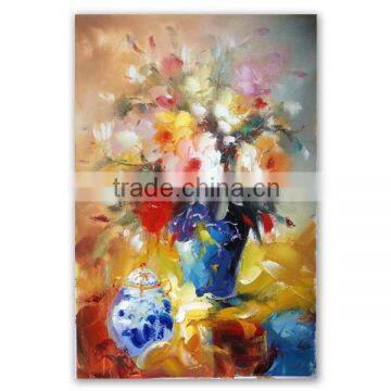 heavy pallet knife modern flower oil painting