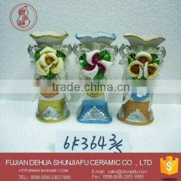 Holiday Decorative Ceramic Vase Flower