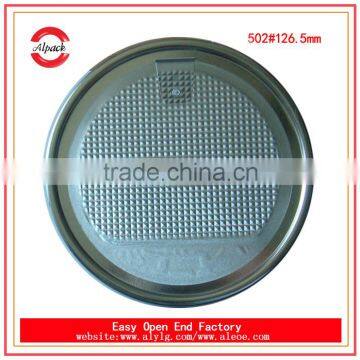 502# 126.5mm peel off lid for milk powder in cans