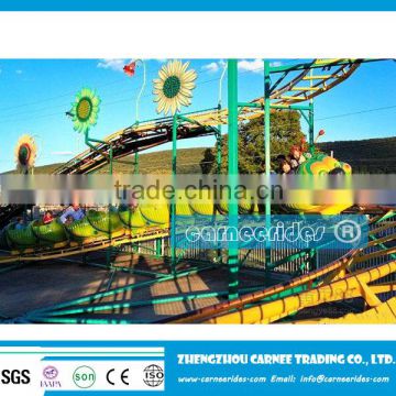 Hot sale !amusement park ride worm roller coaster for sale
