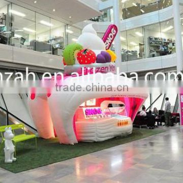 Inflatable Ice Cream House Pod Booth/ Inflatable Ice Cream Booth Design
