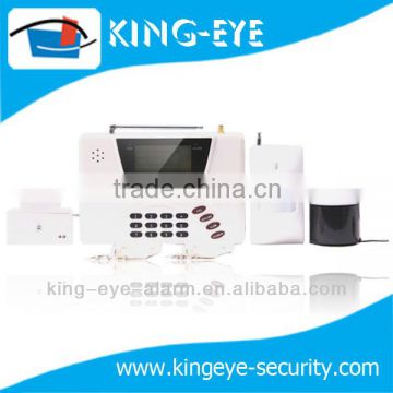 big LCD display 99 wireless zones manual home security gsm alarm system with 6 groups contact phone numbers