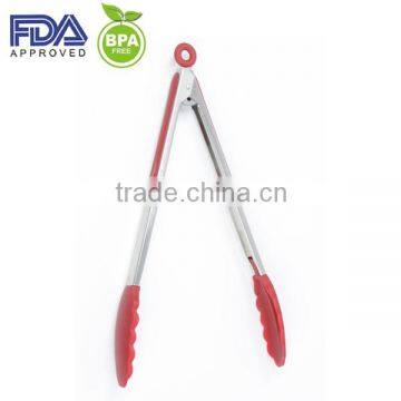 wholesale 4 different size silicone kitchen food tongs