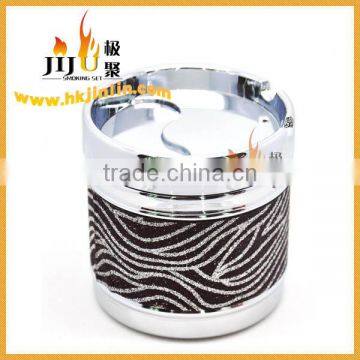 Yiwu JL-041S Antique Metal Round Corner with PU Waterproof Ashtray