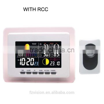 Digital wireless RF RCC weather station / Weather Station with Digital Clock Barometer In/Outdoor Temperature Humidity