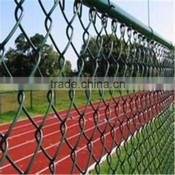 School Plastic PVC Coated Chain Link Fence