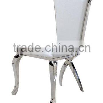 2014 Newest design white leather dining chair A66