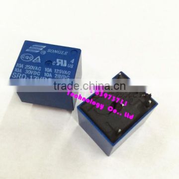 Kind shooting SRD-12VDC-SL-A 4 Pin Normally Open 10a 250vac T73 3ff Hrs4h Songle Relay