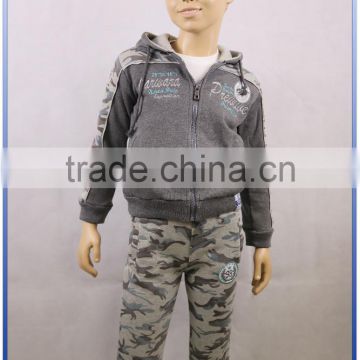 Children Boys Printing Clothing Hoodies Jackets+Long Sleeve Inner Shirt+Trousers Three-Piece Suits Kids