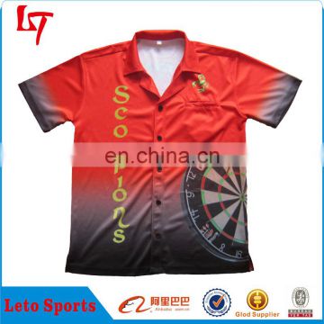 custom sublimation polyester wholesale dart shirts clothing supply