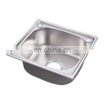 4237 Sanitary ware single bowl corner sink stainless steel for kitchen with drainboard