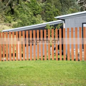 corten steel metal garden fence / garden divders / laser rust metal fencing