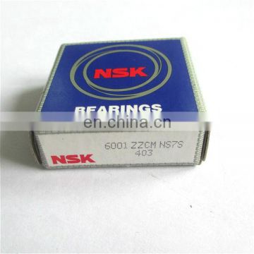 High speed NTN NSK bearing 6001 LLU deep groove ball bearing 6001 ZZ bearing