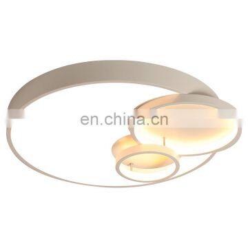 Simple round acrylic living room light with remote control led ceiling light