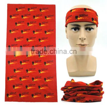 Red multiscarf motorcycle multifunctional 100%polyester tube scarf