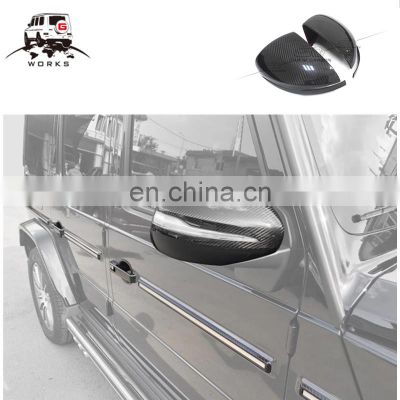 2019year G Class G63 G65 G550 G500 G55 G350 w464 carbon fiber side mirror covers for G wagon W464