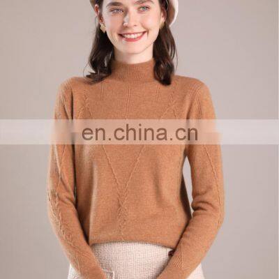 Women Fashion Loose O Neck Winter Wool Pullover Sweater