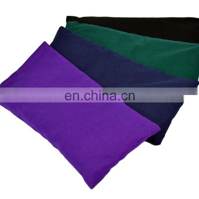 Comfortable custom color rectangular shape cotton eye pillow for eye relax Indian supplier