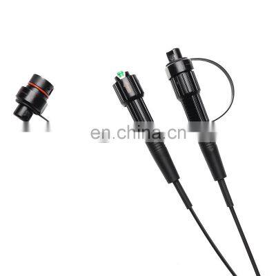 HuaWei Mini SC Waterproof Fiber Optic Connector with FTTH Drop Fiber Optical Cable