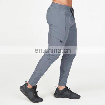 New custom mens breathable tights stripes trackpants sweatpants with pockets zipper joggers pants for gym