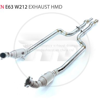 Exhaust Manifold Downpipe for Benz E63 W212 Car Accessories With Catalytic converter Header Without cat pipe whatsapp008618023549615