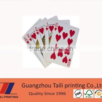 High quality playing cards paper printed