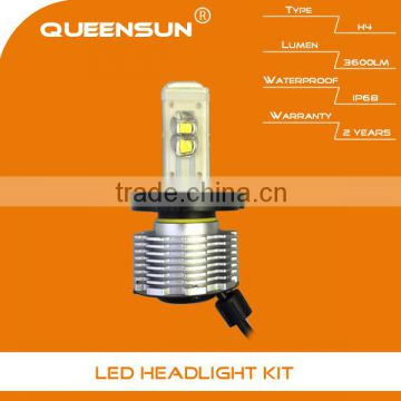 New products 30W 3600 LM H4 led headlight kit WITH 2 YEARS WARRANTY