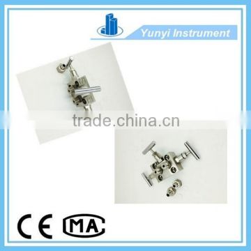 specially stainless steel valve assembly three way manifold