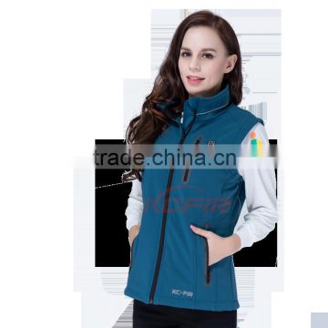 KCFIR far infrared rechargeable women heated vest with 5200 mah li battery for KC-WV001