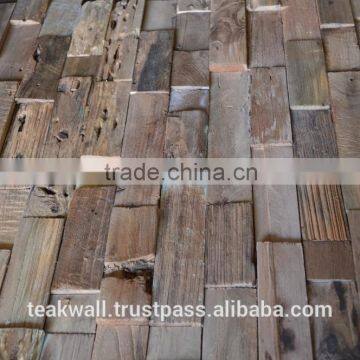 Recycled Teak Wood Wall Mozaics