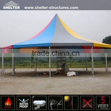 Attractive outdoor Polygon Tent with different color fabric cover
