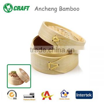 Natural Bamboo Small Food Steamer With Good Qualiuty