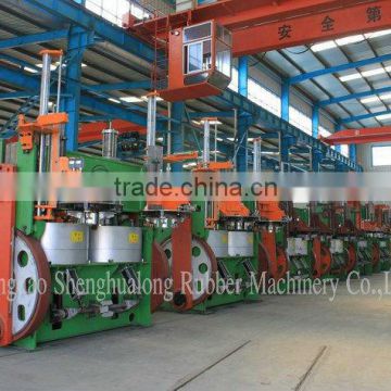 double tyre shaping and curing press