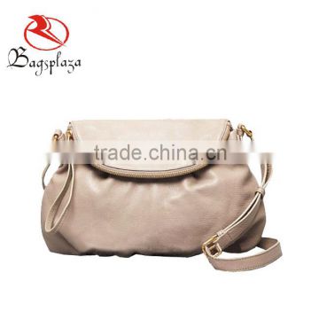 Pretty Simplicity Beige Hobo Bag,Lady Genuine Leather Bag