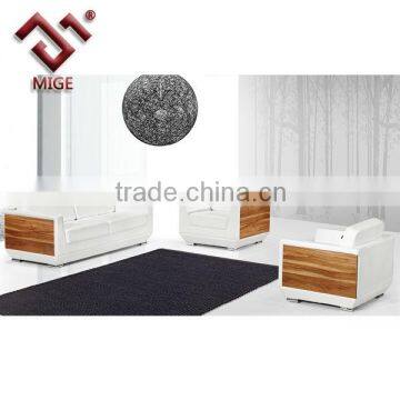 Wooden Cover White Modern Sofa