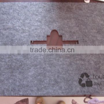 gray felt placemat with 3mm thick