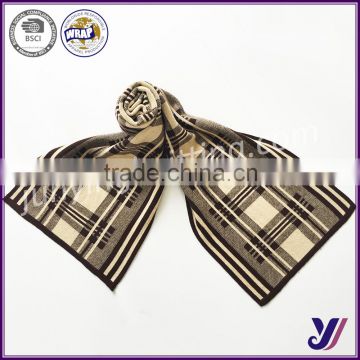 High quality multicolor jacquard winter knitted pashmina infinity scarf (can be customized)