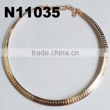 stiff metal choker necklace metal necklace wholesale