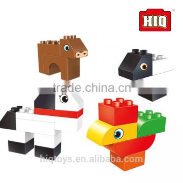 plastic construction farm funny blocks building toy