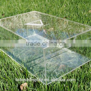 Shenzhen factory clear acrylic shoe boxes,transparent acrylic sneaker box with logo