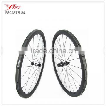 Only 1220g/set lighweight 30mm tubular road bicycle wheelsets high temp durable brake track 20H/24H custom logo available