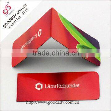 Good quality promotional flowing magnetic custom paper bookmark