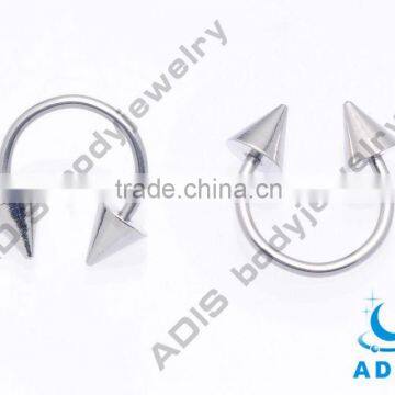 Fashion G23 Titanium Horseshoes With Cone