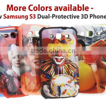 Phone Case for Samsung S3 ; 3D Blank Phone Case; 3D Case for Samsung S3 ; Card insert Phone case for Samsung S3