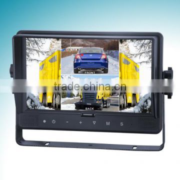 9 inches Digital Quad car rearview monitor