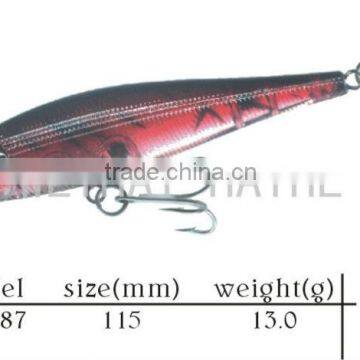 115mm hard plastic minnow fishing lure