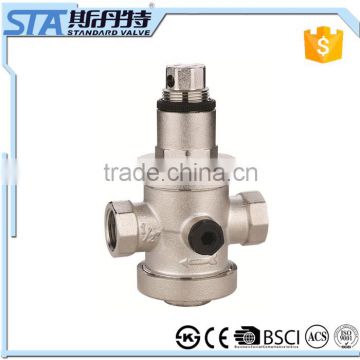 ART.5065 Made in china nickel plated forged adjustable forged brass air steam water pressure reducing valve price for water
