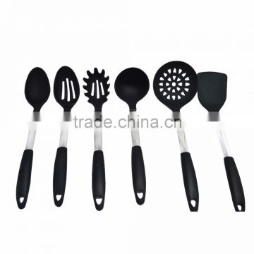 set of 6 stainless steel and Silicone Cooking Utensils