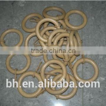 2014 New Design Plastic Clip Wooden Curtain Pole Rings